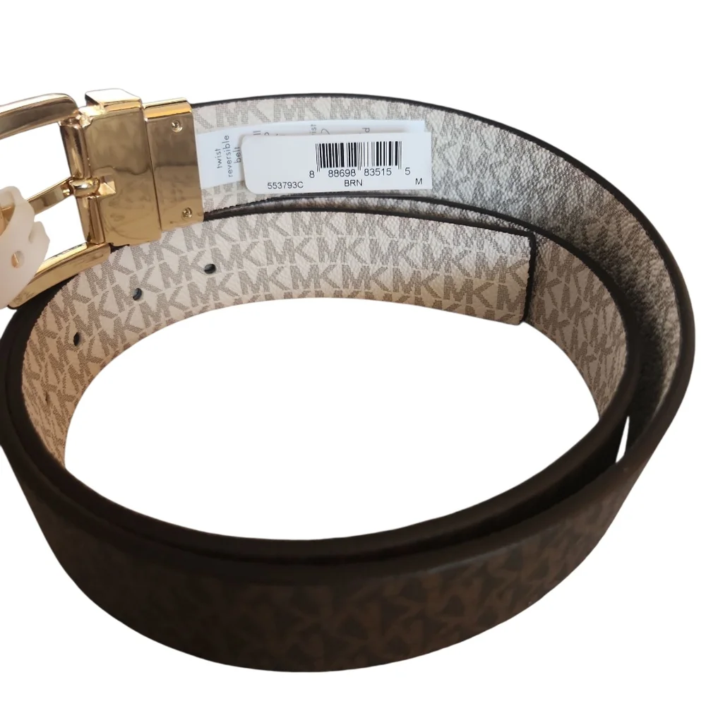 NWT, Women's MK Twist, Reversible, Brown Belt, Sz M - Picture 7 of 9